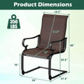 Outdoor C-Spring Motion Rocking Chairs (Set of 2) product image