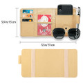 Leather Car Visor Multiple Pocket Organizer Pouch (1- to 5-Pack) product image