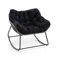 Oversized PE Wicker Patio Rocking Chair product image