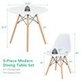 5-Piece Modern Dining Table Set product image