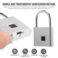 Ultra-Light One-Touch AI Fingerprint Padlock with USB Charging product image