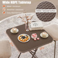 23.5" Indoor or Outdoor Square Plastic Folding Table product image