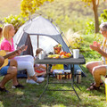 31.5" Indoor or Outdoor Square Plastic Folding Table product image