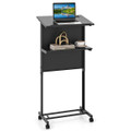 3-Position Height-Adjustable Lectern with Tilted Tabletop product image