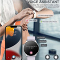 Smart Watch for Women (Answer/Make Call), Fitness Tracker for Android and iOS Phones, Waterproof Smartwatch with 1.32 Inch HD Touch Screen, Voice Control,Purple product image