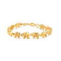 18K Gold Plated Elephant Bracelet or Anklet For Women product image