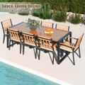 9-Piece Patio Dining Set with Soft Cushions and 1.9-Inch Umbrella Hole product image