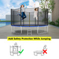 Trampoline Safety Enclosure Net with Zipper (12/14/16FT) product image