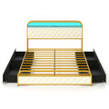 Bed Frame with LED Lights and Charging Station product image
