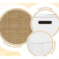 Kids' Rattan Toy Storage Box with Flip Top Lid & Safety Hinge Handles product image