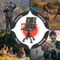  360° Swivel Hunting Chair with Adjustable Legs product image