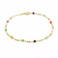18K Gold-Plated Faux Jewel Ankle Bracelet product image