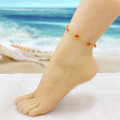18K Gold-Plated Faux Jewel Ankle Bracelet product image