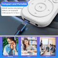 64GB MP3 Player with Bluetooth 5.4, Sport Music Player with Speaker Built-in FM Radio, Voice Recorder, HiFi Lossless Digital Audio Video Playback (White) product image