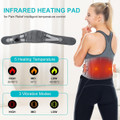 Cordless Heating Pad for Back, Lumbar Massaager with Heat, Heated Back Belt Abdomen Warmer Lumbar Support product image