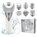 Epilator for Women, 6 in 1 Epilator Hair Removal for Women, Shaver, Bikini, Face Razor, Facial Brush, Face Massage and Body Exfoliator product image