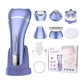 6 in 1 Epilator Hair Removal for Women, Shaver, Bikini, Face Razor, Facial Brush, Face Massage and Body Exfoliator, IPX6 Waterproof Lady Shaver Wet & Dry product image