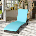 Patio Rattan Folding Chaise Lounge Chair product image