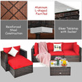 6-Pieces Patio Rattan Furniture Set  product image