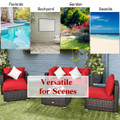 6-Pieces Patio Rattan Furniture Set  product image