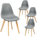 Modern Mid Century Fabric Dining Chairs (Set of 4) product image