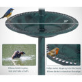 Pedestal Bird Bath with Solar Light, Bird Feeder, and Flower Planter product image