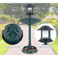 Pedestal Bird Bath with Solar Light, Bird Feeder, and Flower Planter product image