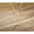 14K Gold Virgin Mary Rosary Necklace product image
