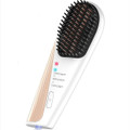 Cordless Portable Hair Straightener Brush for Travel USB-C Rechargeable Fast Heating Mini Hot Straightening Comb for Women(White) product image