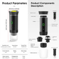 Portable Electric Espresso Mini Machine, Coffee Maker with Ground Coffee and NS Capsule for Machine, Perfect for Hiking,Camping,Office(White) product image