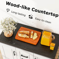 Rolling Kitchen Island Cart on Wheels with Storage Cabinets product image