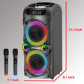 BR-37K Bluetooth Karaoke Machine System with 2 Wireless Microphones product image