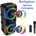 BR-35K Portable Bluetooth Speaker with Karaoke Function and DJ Lights product image