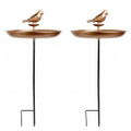 Interchangeable Bronze Butterfly & Bird Bath (1 or 2-Pack) product image