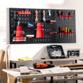 4-Foot Metal Pegboard Wall Organizer Kit product image