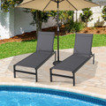 6-Position Chaise Lounge Chair with Rustproof Aluminum Frame (1 or 2-Pack) product image