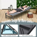 6-Position Chaise Lounge Chair with Rustproof Aluminum Frame (1 or 2-Pack) product image