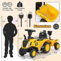 Kids' Ride-on Tractor with Detachable Trailer product image
