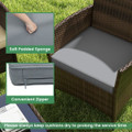 4-Piece Patio Rattan Conversation Set (8 Colors) product image