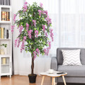 6-Foot Artificial Wisteria Silk Indoor Tree product image