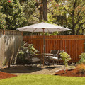 10-Foot Patio Umbrella with 8 Wooden Ribs & 3 Adjustable Heights product image