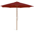 10-Foot Patio Umbrella with 8 Wooden Ribs & 3 Adjustable Heights product image