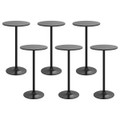 24-Inch Modern Round Cocktail Table with Metal Base (2 to 6-Pack) product image
