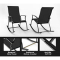 Outdoor Rocking Chair with Breathable Backrest (4-Pack) product image