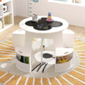 5-Piece Kids Table and Chair Set with Chalkboard Tabletop product image