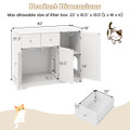 Cat Litter Box Enclosure with 3 Doors  product image