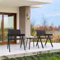 3-Piece Patio Rattan Furniture Set with Quick Dry Foam Padding  product image