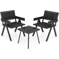 3-Piece Patio Rattan Furniture Set with Quick Dry Foam Padding  product image