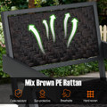 3-Piece Patio Rattan Furniture Set with Quick Dry Foam Padding  product image