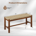 40" Long Wooden Indoor Bench product image